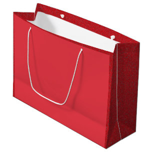 Custom Tomato Red Gift Bag with Noise Effect