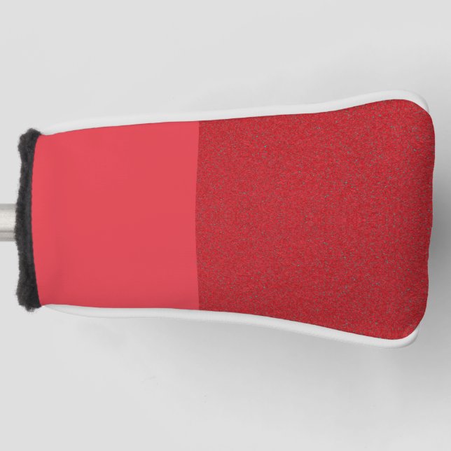 Custom Tomato Red Golf Head Cover – Right Texture (Front)