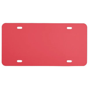 Custom Tomato Red License Plate