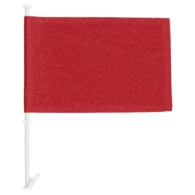 Custom Tomato Red Noise Car Flag (Front)