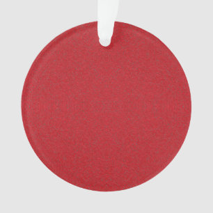 Custom Tomato Red Noise-Effect Ornament