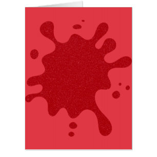 Custom Tomato Red Noise Splash Card