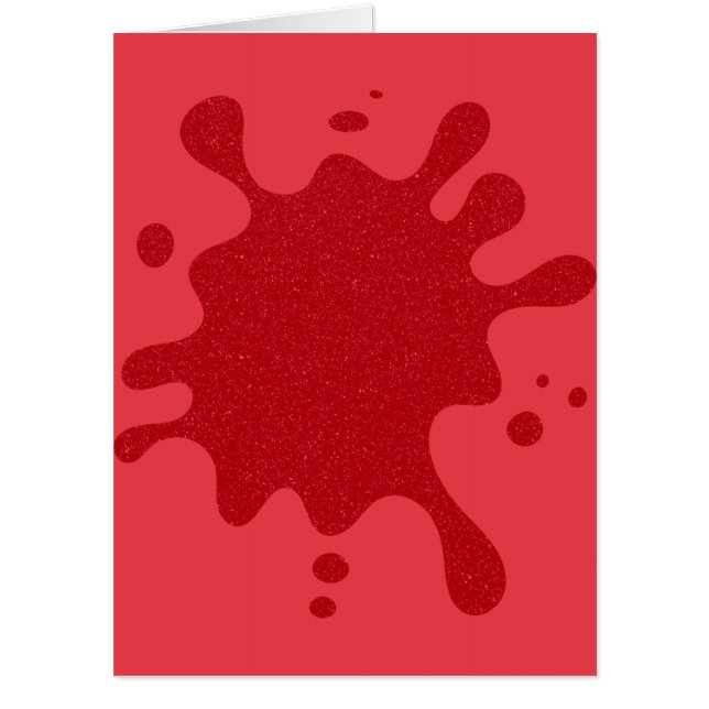 Custom Tomato Red Noise Splash Card (Front)