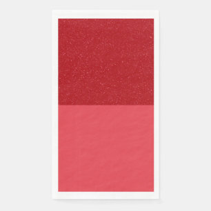 Custom Tomato Red Noise Split Guest Paper Napkin