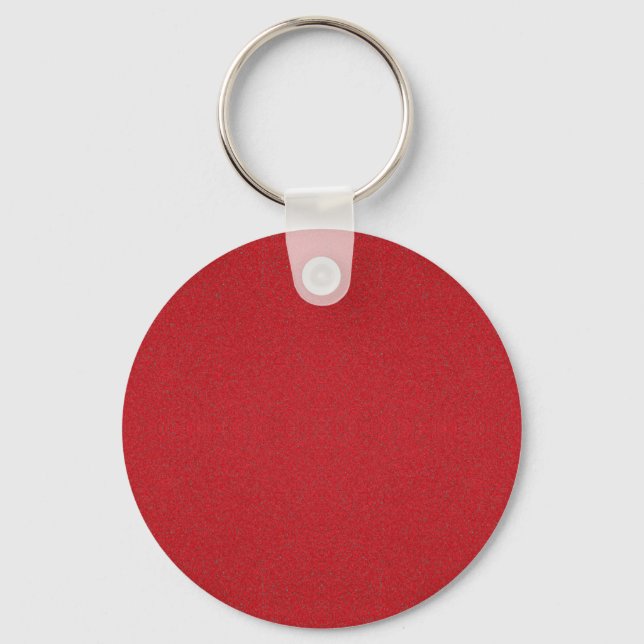 Custom Tomato Red Round Keychain (Front)