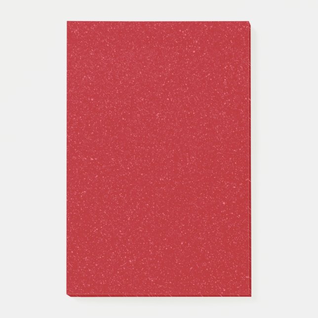 Custom Tomato Red Speckle Sticky Notes (Front)