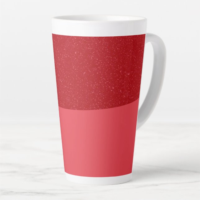 Custom Tomato Red Speckled Latte Mug (Right Angle)