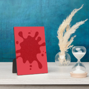 Custom Tomato Red Splash Display Plaque