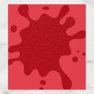 Custom Tomato Red Splash Envelope Liner