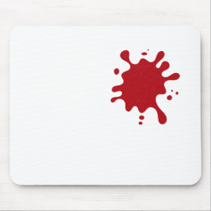 Custom Tomato Red Splash Mousepad