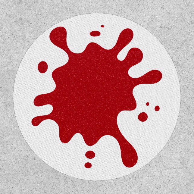 Custom Tomato Red Splash Patch (Editable) (Front)