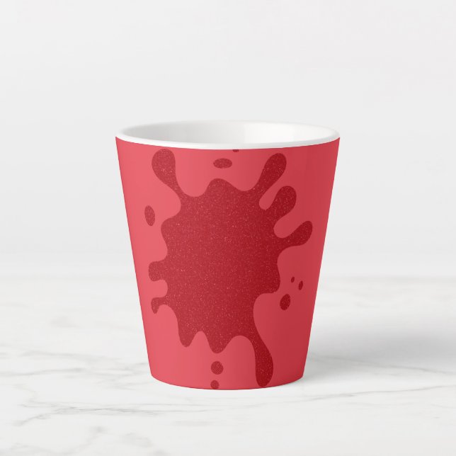 Custom Tomato Red Splat Mug – Editable Design (Front)