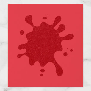 Custom Tomato Red Splatter Envelope Liner