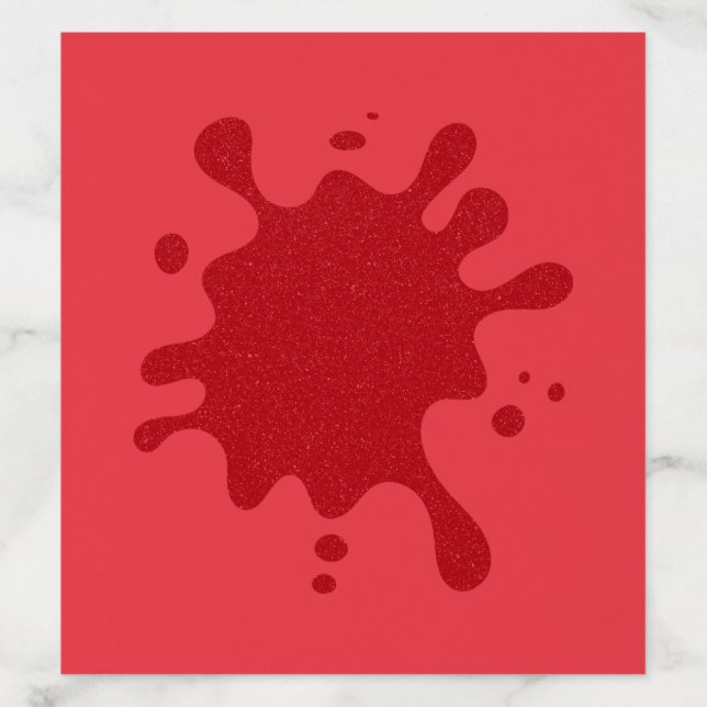 Custom Tomato Red Splatter Envelope Liner (Design)