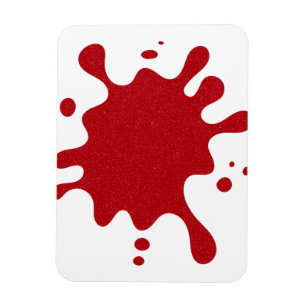 Custom Tomato Red Splatter Magnet – Bold Contrast
