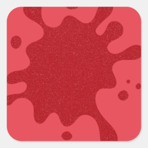Custom Tomato Red Splatter Stickers