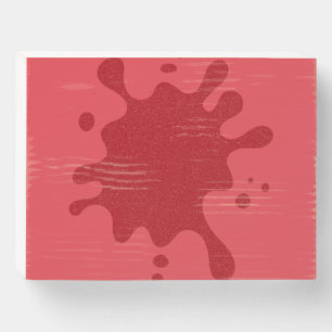 Custom Tomato Red Splatter Wall Sign