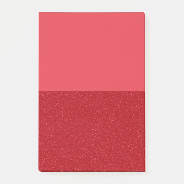 Custom Tomato Red Split Sticky Notes (Front)