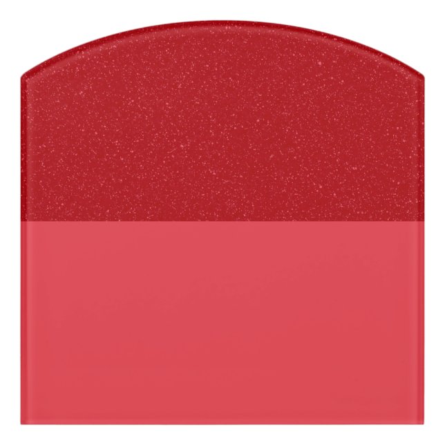 Custom Tomato Red Split Texture Acrylic Sign (Contour Front)