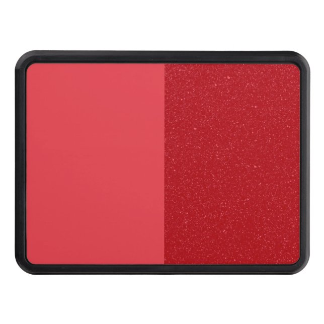 Custom Tomato Red Split Trailer Hitch Cover 2" (Front)