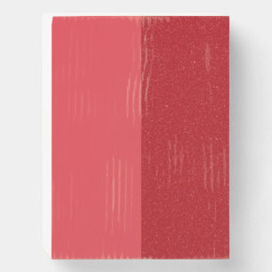 Custom Tomato Red Split Wood Box Sign