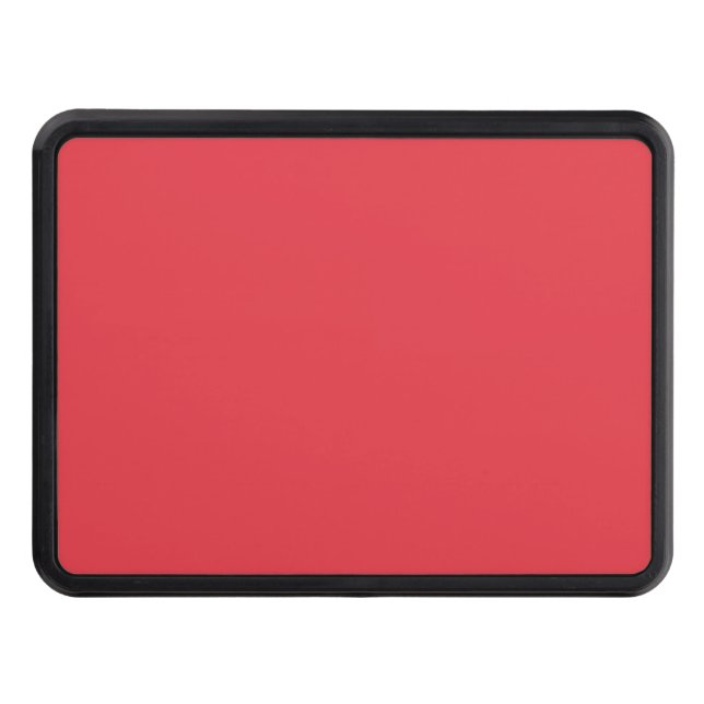 Custom Tomato Red Trailer Hitch Cover (2") (Front)