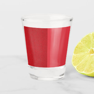 Custom Tomato Red Two-Tone Sublimation Shot Glass
