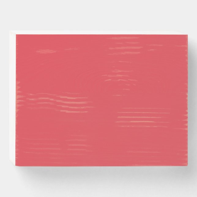Custom Tomato Red Wood Sign Art (Front Horizontal)