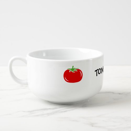 Custom tomato soup bowls and mugs