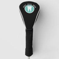 Custom tooth logo golf driver cover for dentist
