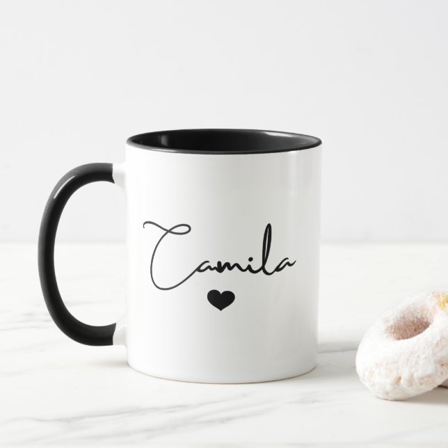 Custom tote bag, Bridesmai gifts tote bag,Embroide Mug (With Donut)