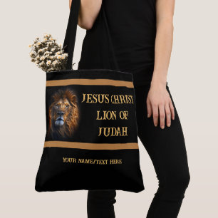 Custom Tote Bag Jesus Christ Lion Of Judah