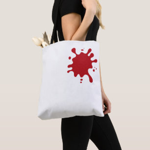 Custom Tote Bag – Red Splash Print