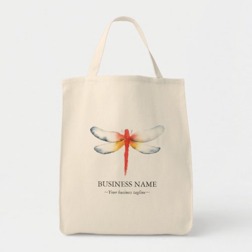 Custom Tote Bags Red Dragonfly