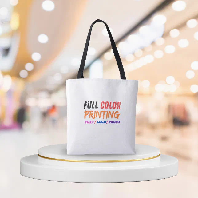 Custom Tote Bags with Logo - Personalized Photo | Zazzle