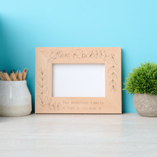 Custom Town & Family Name New Home Coordinates Engraved Frames