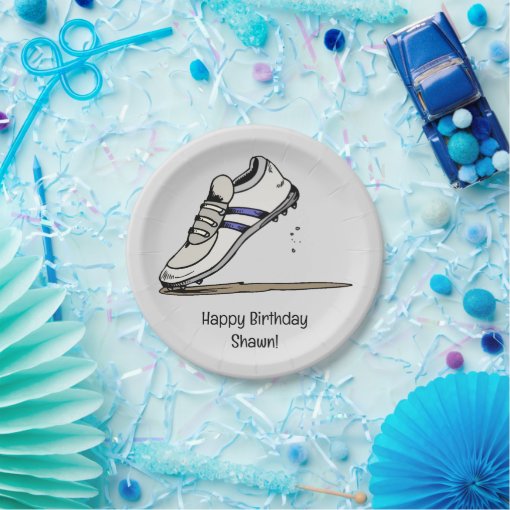 Custom Track and Field Party Paper Plates Zazzle