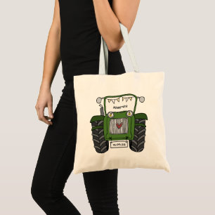 Custom Tractor Country Wedding Maid of Honor Tote Bag
