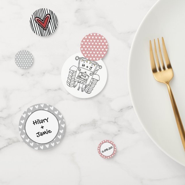 Custom Tractor Country Wedding Table Confetti (Group)