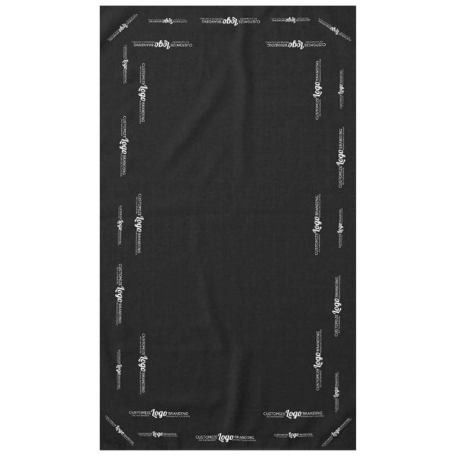 Custom Trade Show Business Company Branded Logo  Tablecloth (Front)