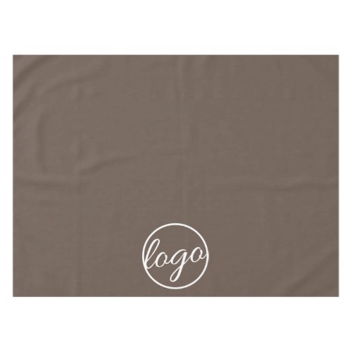 Custom Trade Show Business Logo Brown Tablecloth