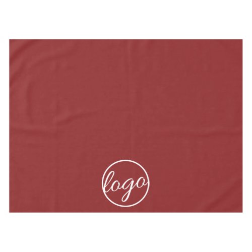 Custom Trade Show Business Logo Burgundy Tablecloth