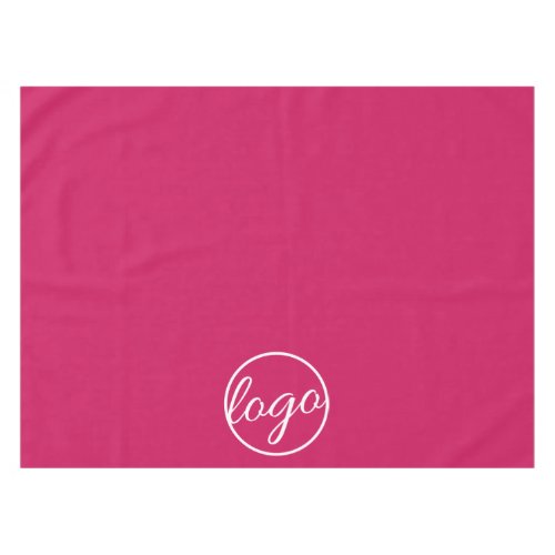 Custom Trade Show Business Logo Fuschia Hot Pink Tablecloth