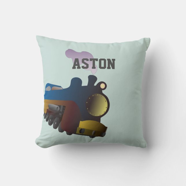 Custom Train Pillow (Front)