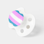 Custom Trans Flag Pacifier<br><div class="desc">This item has a picture of the transgender flag. Many of the items in this category can be customized.</div>