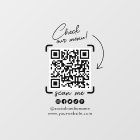 Custom Transparent Business QR Code Social Media