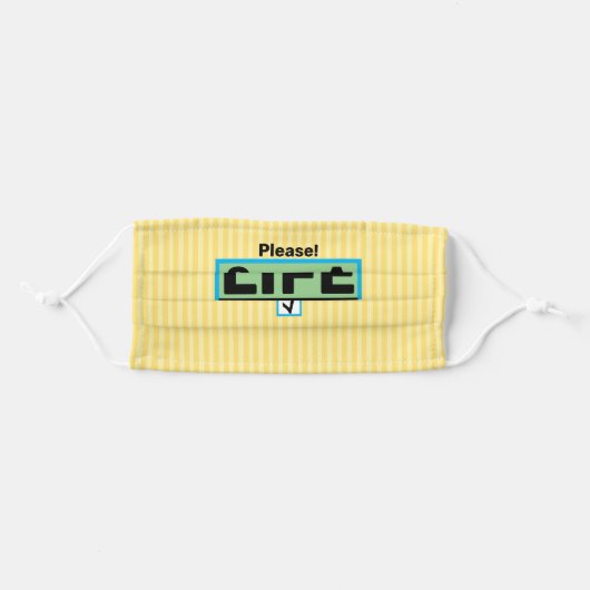 Custom Transplant Organ Donor Awareness Mask (Front, Folded)