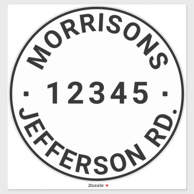 Custom trash garbage recycling bin Address number Sticker (Sheet)