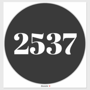 Custom trash recycling can street number Address Sticker