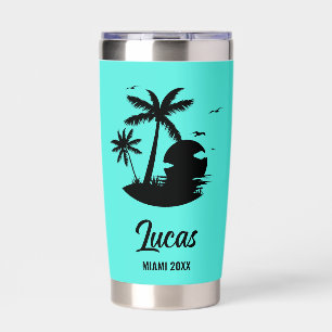Custom Travel Beach Vacation Girls Family Trip Insulated Tumbler